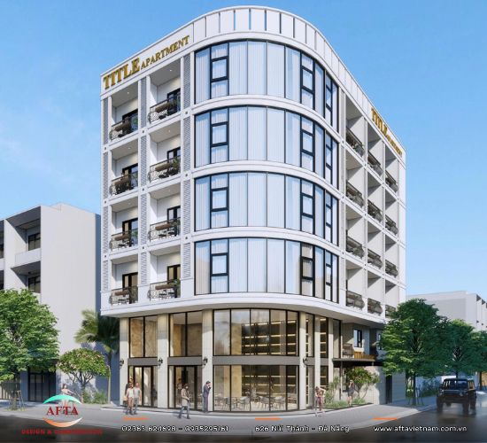 Mẫu thiết kế căn hộ lô góc kết hợp cho thuê văn phòng