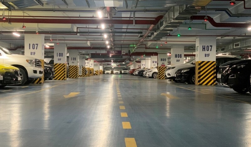 Bãi đỗ xe tầng hầm khách sạn