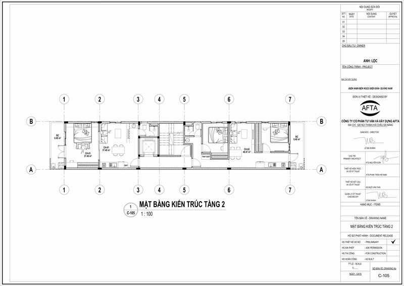 Mặt bằng công năng sử dụng tầng 2
