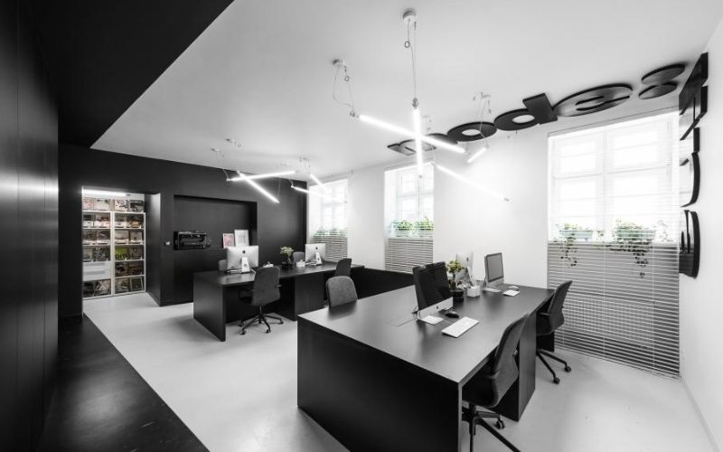 Thiết kế tối giản nội thất tòa văn phòng