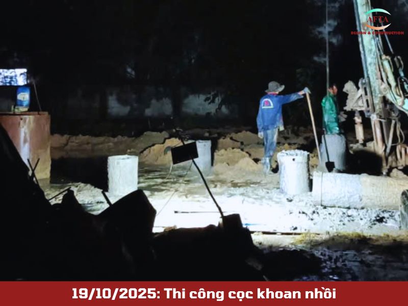 Thi công cọc khoan nhồi