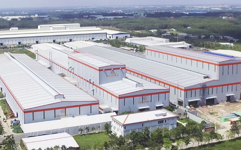 Công ty, nhà xưởng trong các khu công nghiệp thường xây bằng thép tiền chế