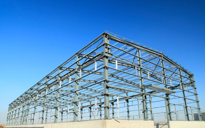 Kho bãi xây dựng bằng khung thép tiền chế