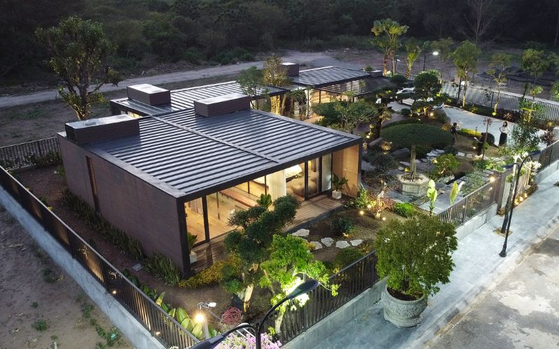 Mẫu nhà khung thép tiền chế