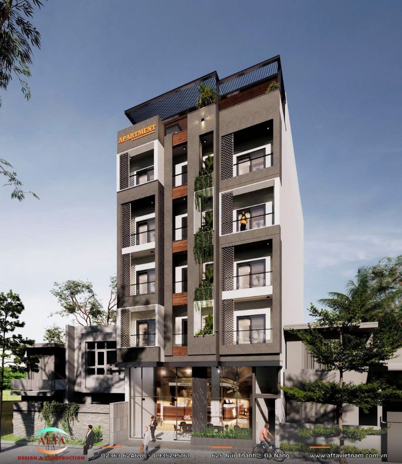 Phối cảnh mặt nghiêng