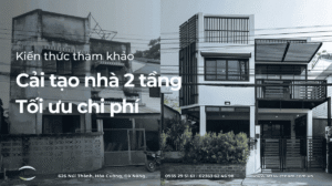 Cải tạo nhà 2 tầng.
