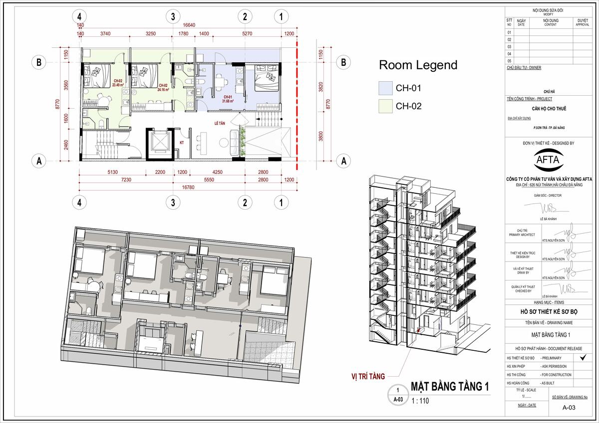 Mặt bằng tầng 1