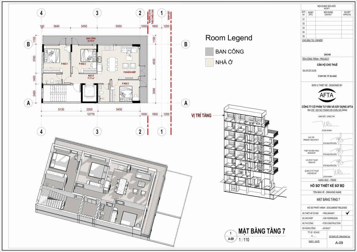 Mặt bằng tầng 6