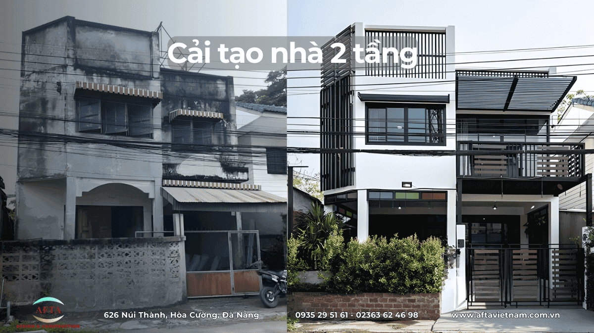 Cải tạo nhà 2 tầng tại Đà Nẵng