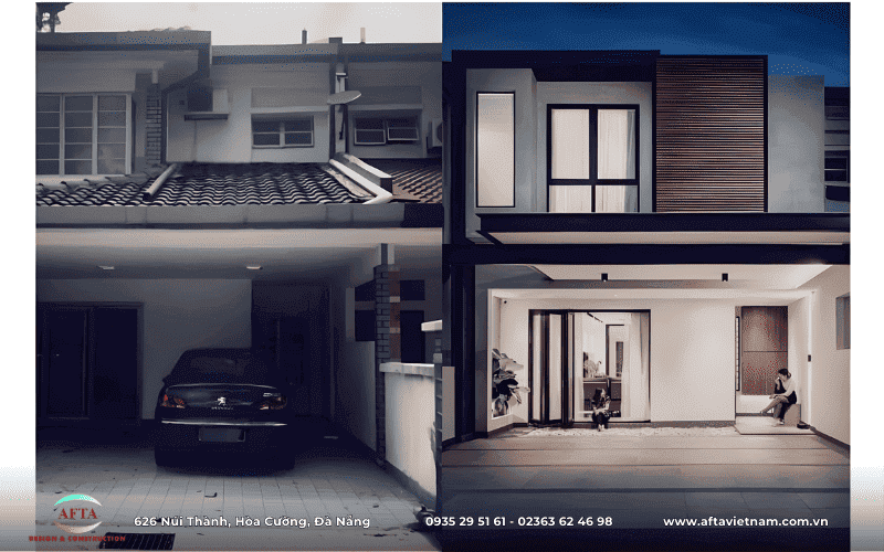 Cải tạo nhà 2 tầng của AFTA