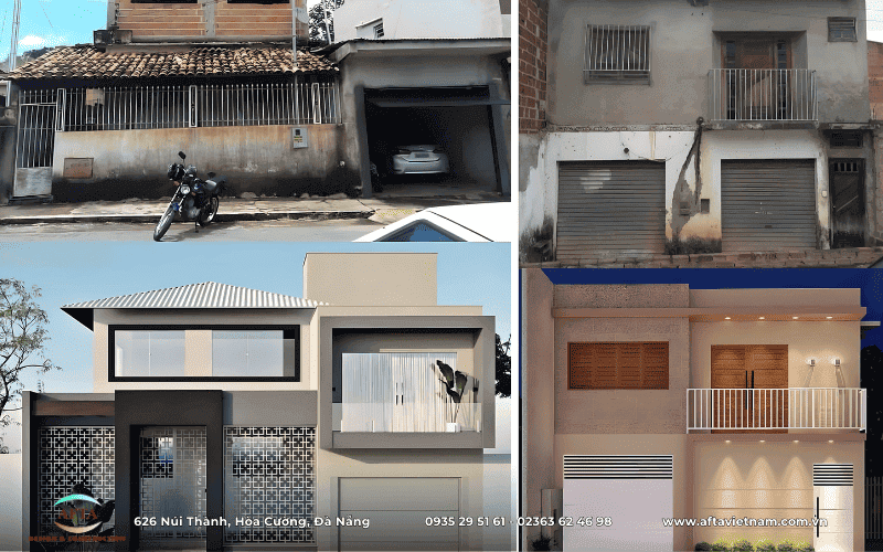 Các công trình cải tạo nhà 2 tầng của AFTA