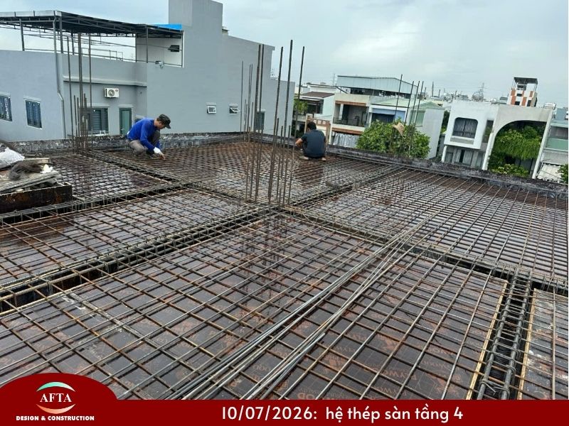 hệ thép tầng 4