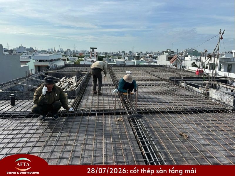 hệ thép tầng mái