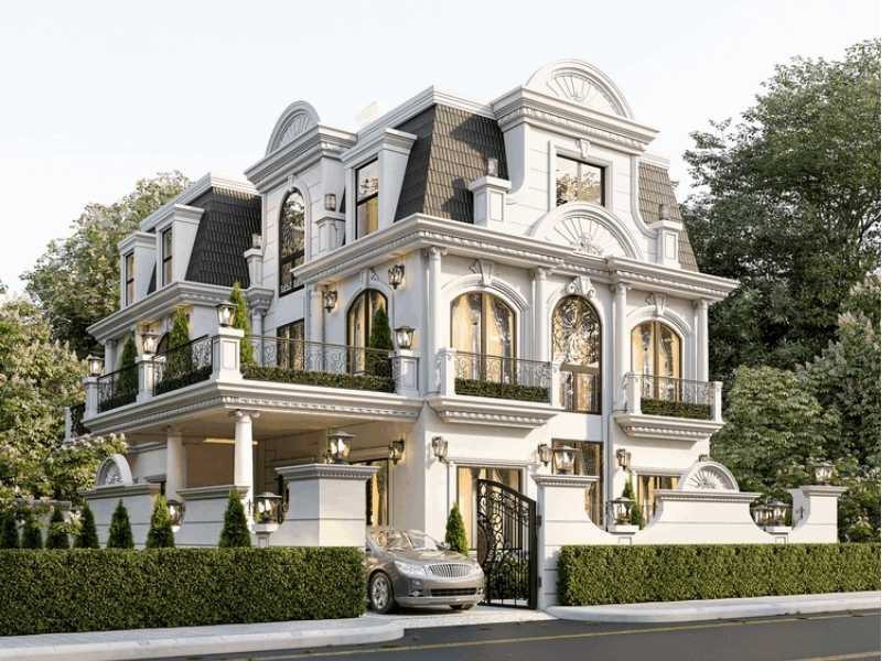 đặc trưng nổi bậc của biệt thự cổ điển