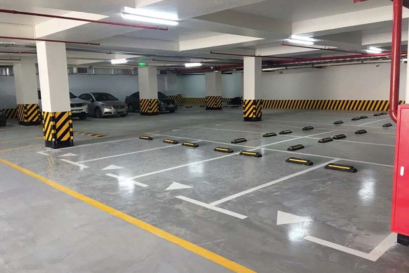 Bãi đỗ xe được bố trí khoa học