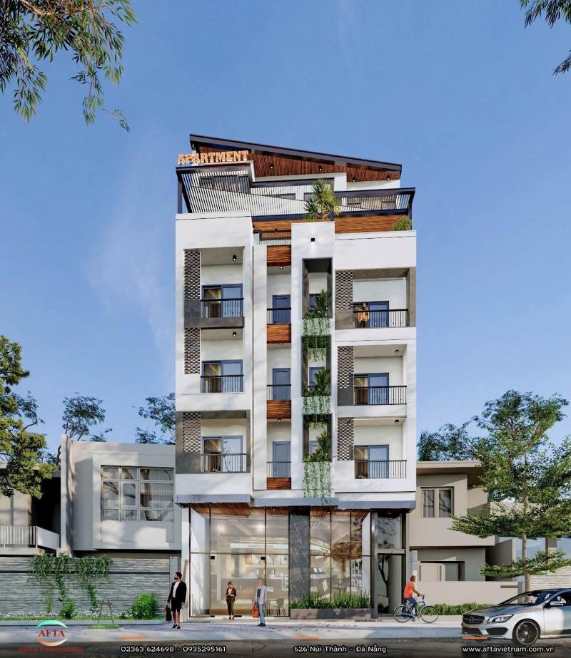Mẫu căn hộ cho thuê 6 tầng
