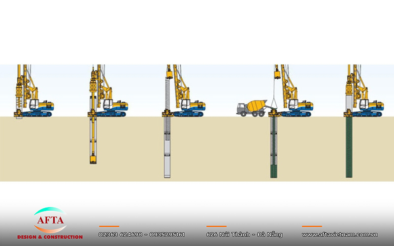 Lỗ cọc cần đúng độ sâu và đường kính thiết kế