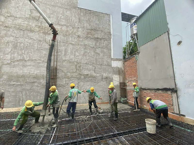 Mác bê tông 250 dùng cho hệ thống dầm sàn