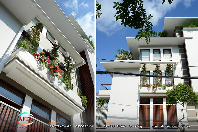 Ô văng tích hợp bồn hoa