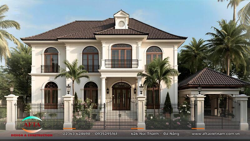Mái rộng giúp biệt thự luôn thông thoáng