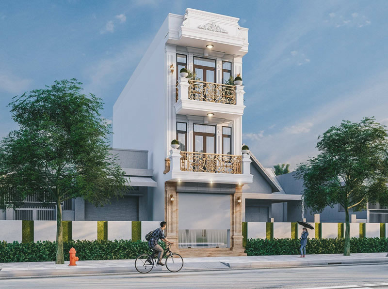 Nhà ống 3 tầng tân cổ điển