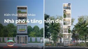 Nhà phố 4 tầng hiện đại