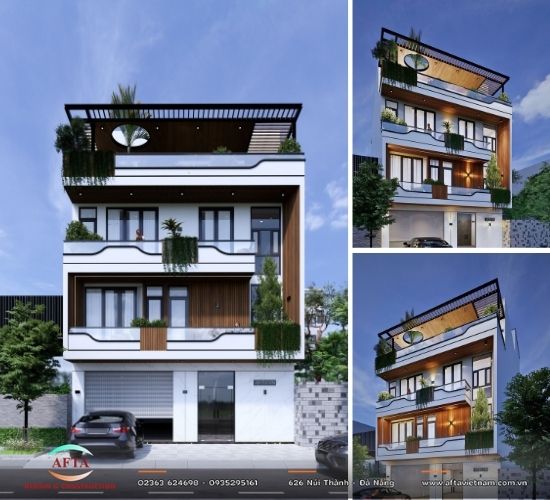 Thiết kế nhà 4 tầng