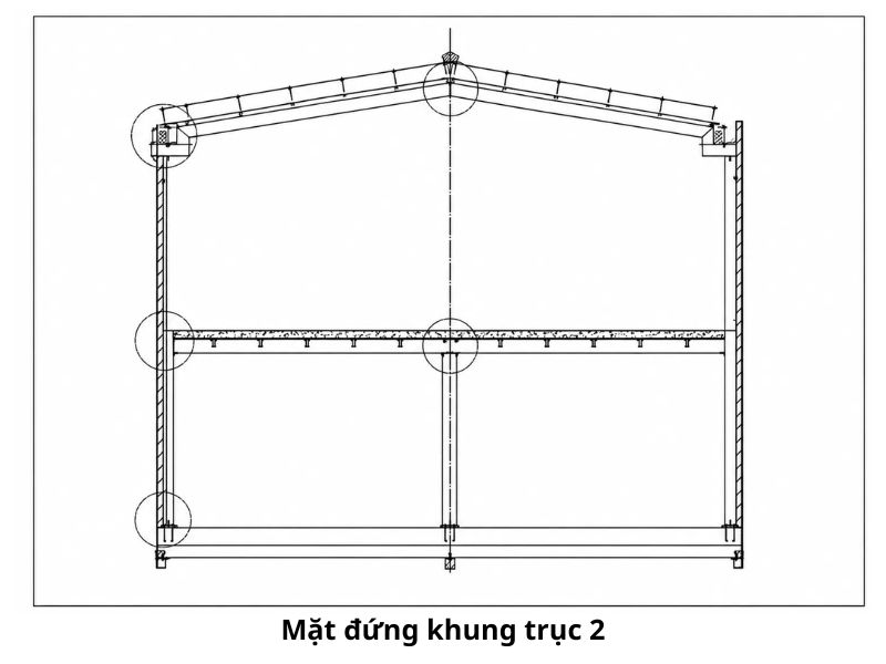 bản vẽ nhà thép tiền chế