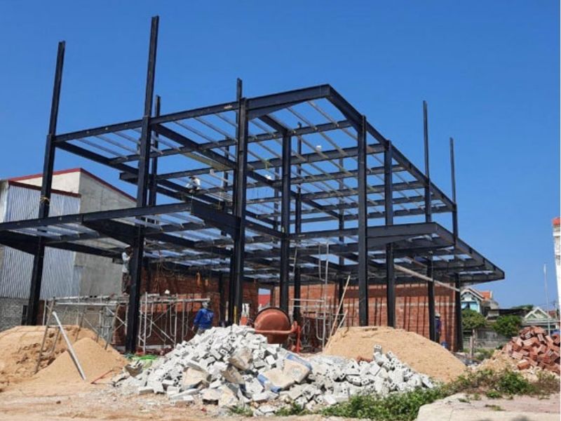 Nhà thép tiền chế 2 tầng