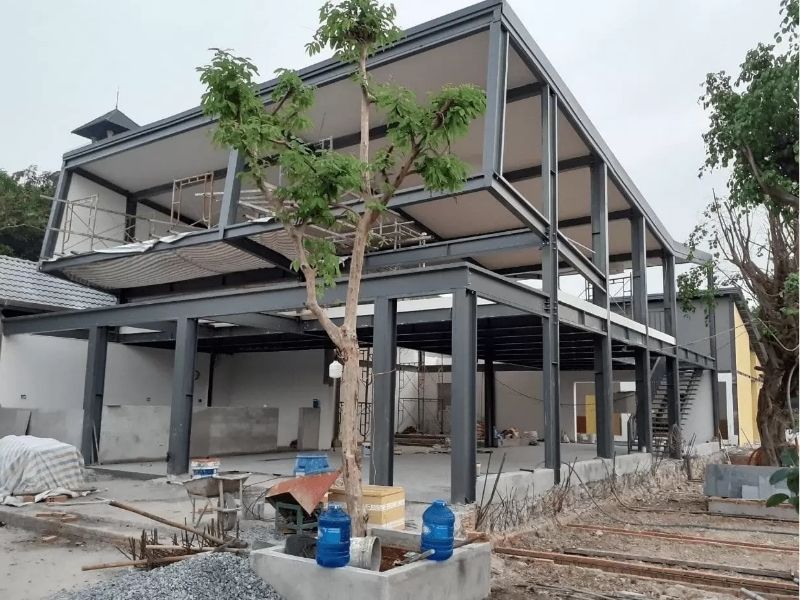 cấu tạo đặc thù của nhà thép 2 tầng
