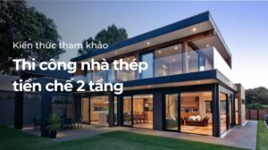 nhà thép tiền chế 2 tầng