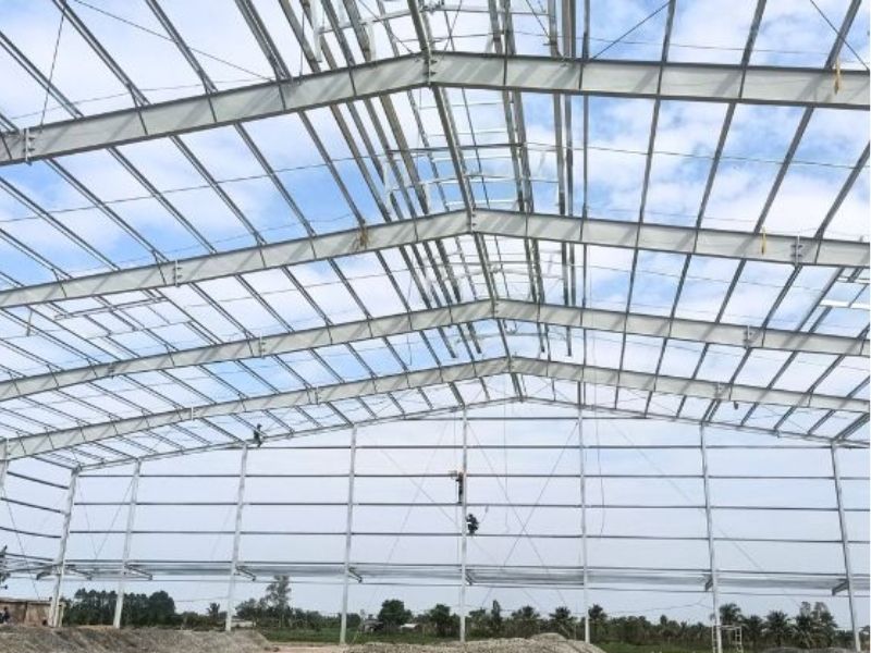 thiết kế thi công nhà thép tiền chế 