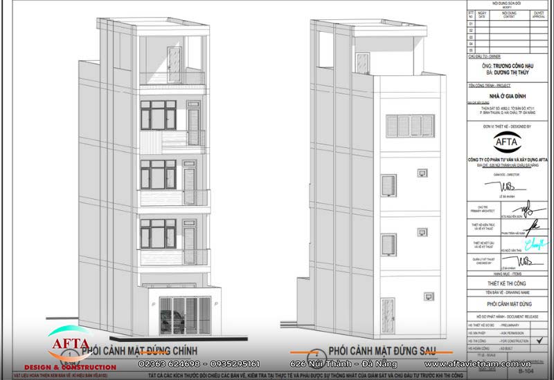 Giếng thang và hệ kết cấu quanh khu vực thang máy