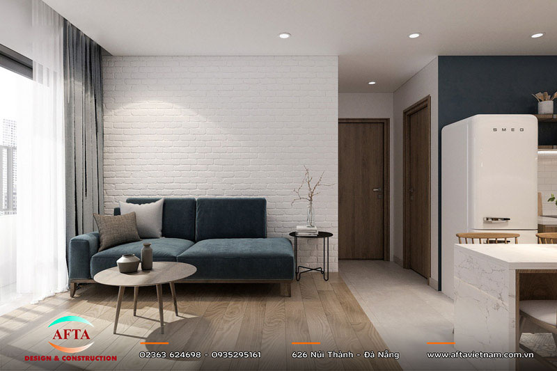 Căn hộ 50m2 phong cách tối giản 1