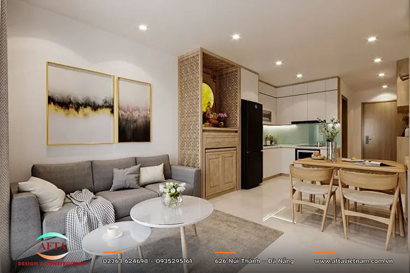 Căn hộ 50m2 phong cách tối giản 2