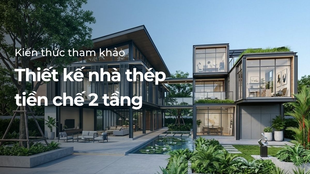 nhà thép tiền chế 2 tầng