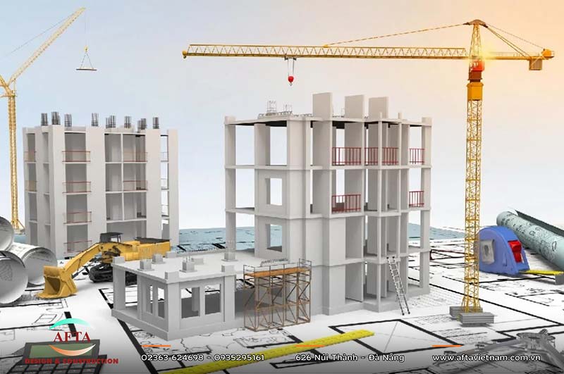 Vận chuyển vật tư khi thi công nhà cao tầng