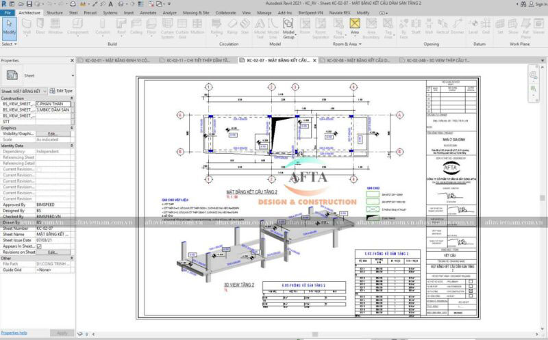 Chi tiết kết cấu móng làm căn cứ đối chiếu khi triển khai